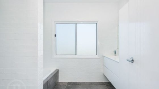 amazing builds new bathroom