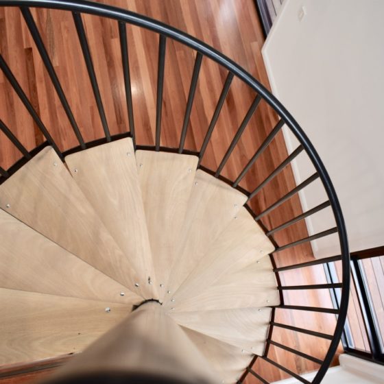 amazing builds granny flat spiral staircase